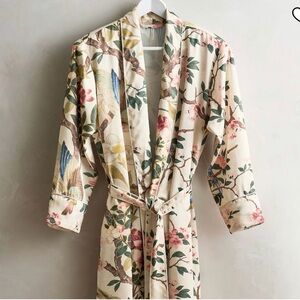🌸Pottery Barn🌸Nola Silky Piped Robe(Size Small)